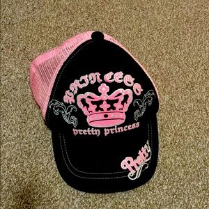 Pink and Black Princess Trucker Hat